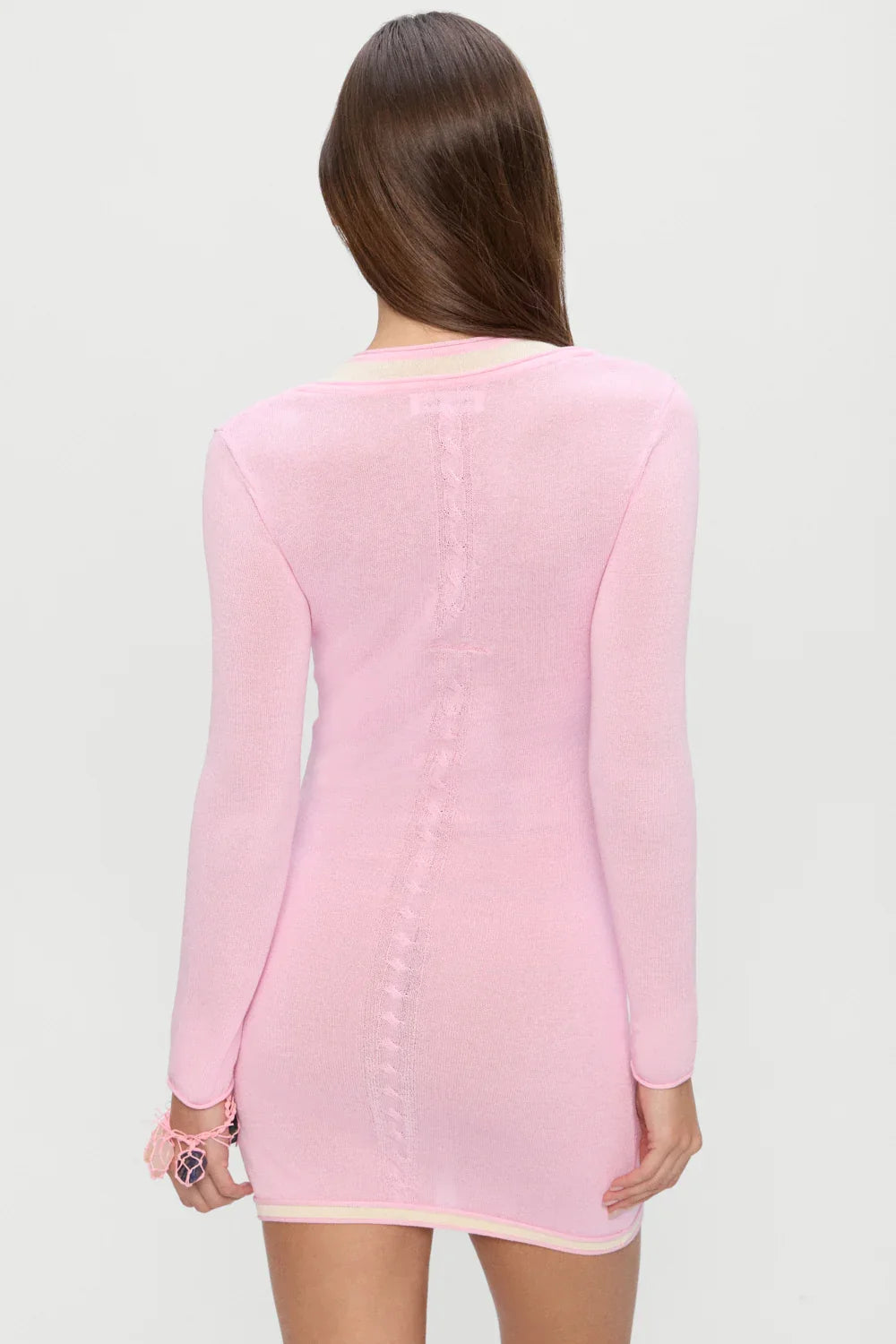 Logan Knit Mini Dress Pink Cloud