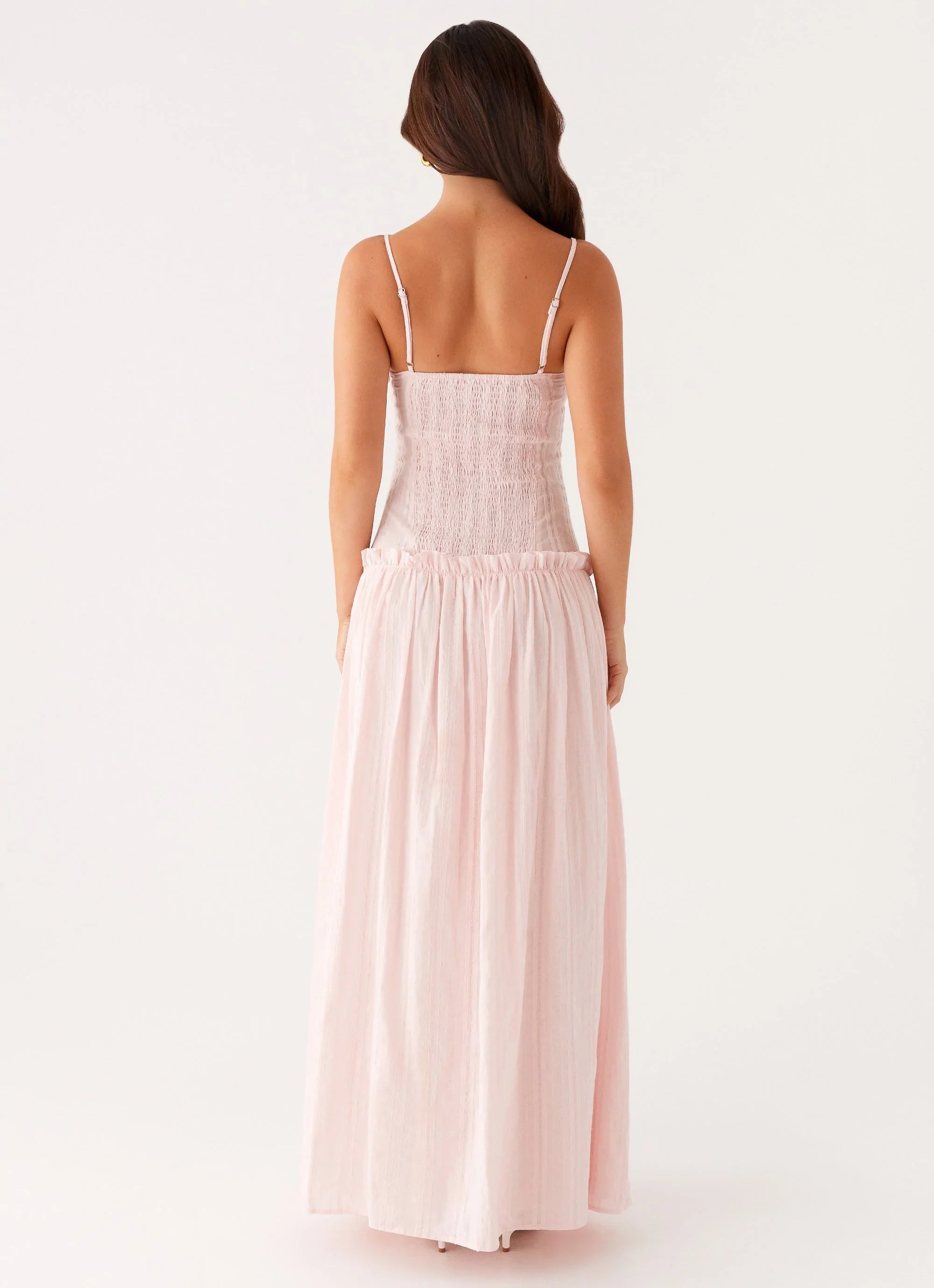 Jacinda Drop Waist Maxi Dress Pink