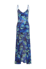 TULIA LOW BACK MAXI DRESS ELIANA BLUE