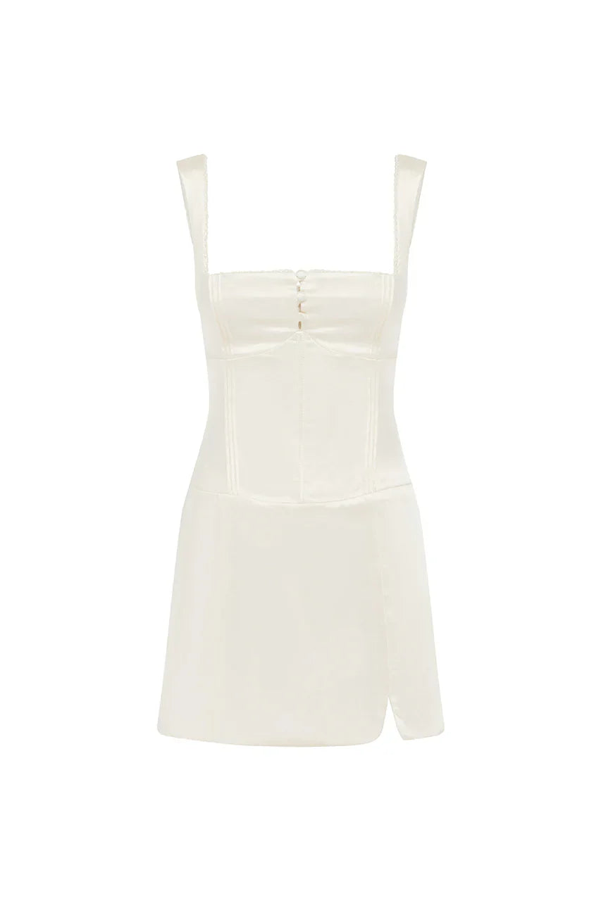 AMALDA MINI DRESS IVORY