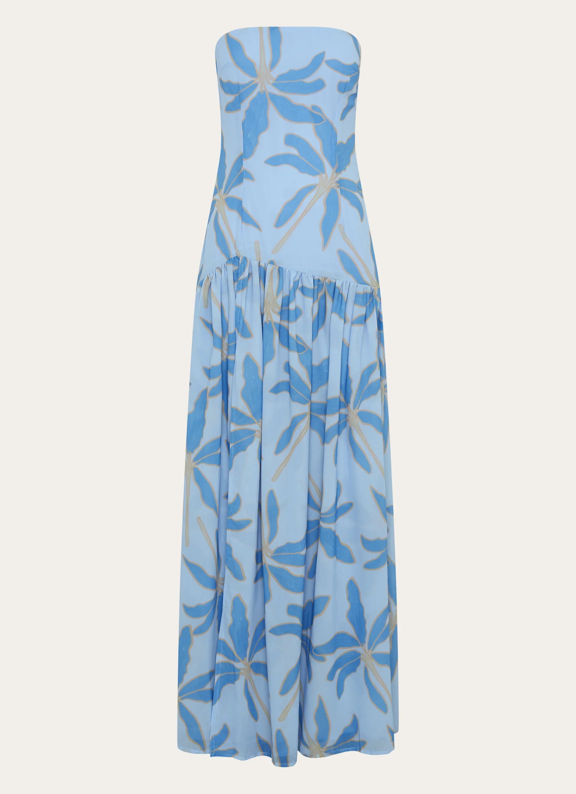 Eden Strapless Maxi Dress Opulent Blue