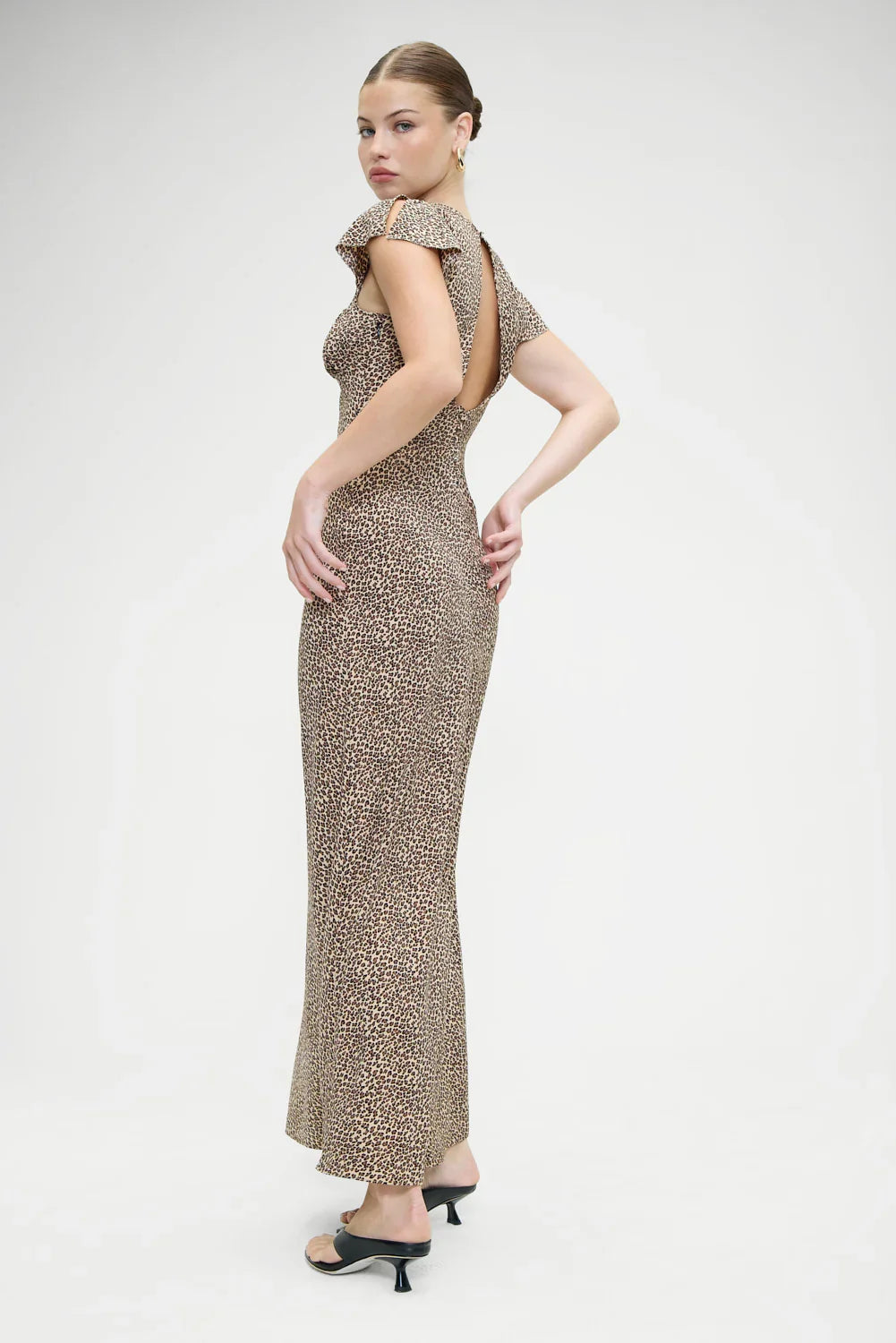Rosalyn Maxi Dress Baby Leopard