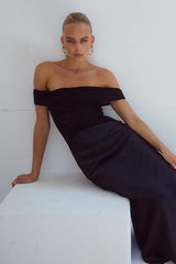 AMORET MIDI DRESS BLACK