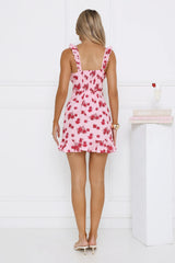 Stitch You Up Dress Pink