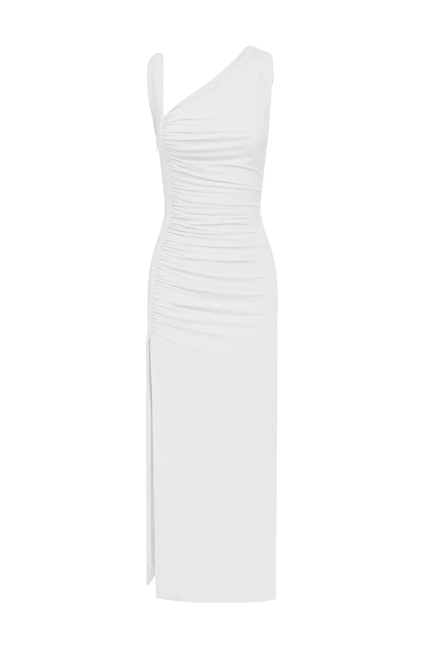 LYDIE MIDI DRESS WHITE