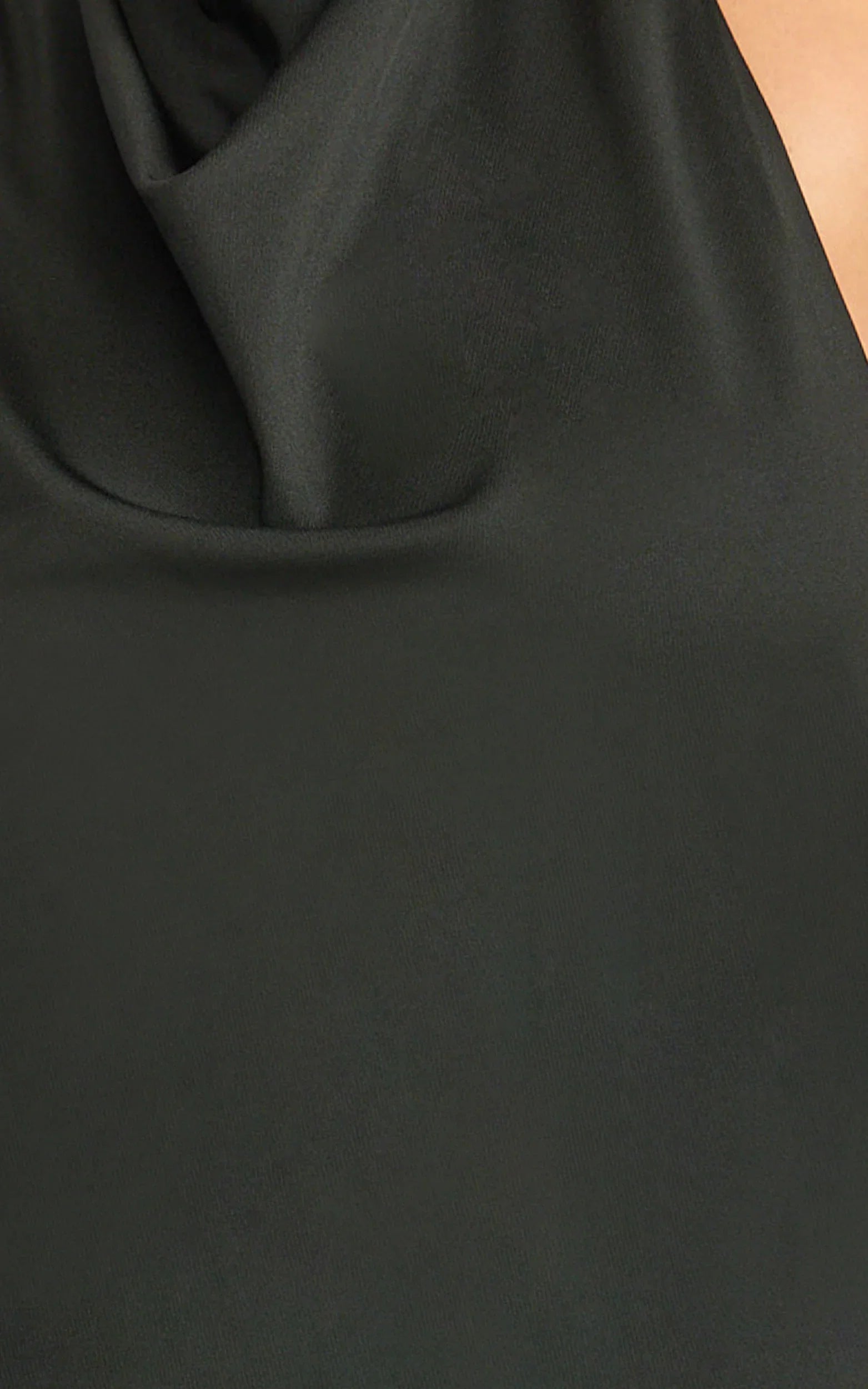 Sophia Maxi Dress Backless High Cowl Neck Jersey Dress in Black
