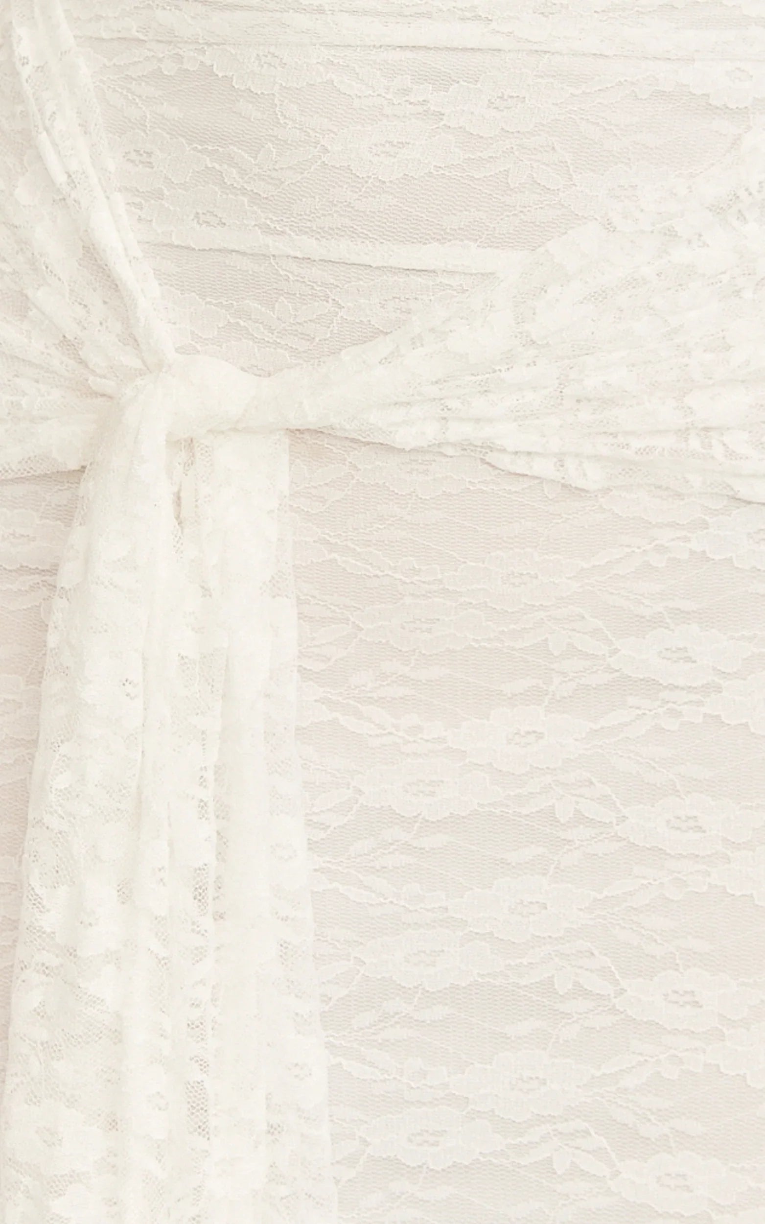Melville Maxi Dress Off Shoulder Long Sleeve Lace Dress in White