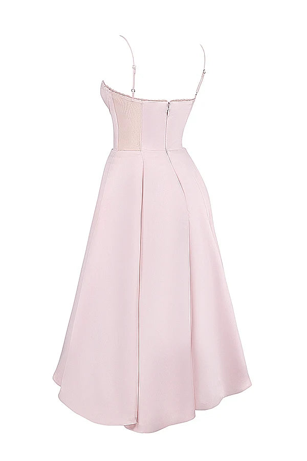 ballerina pink midi dress