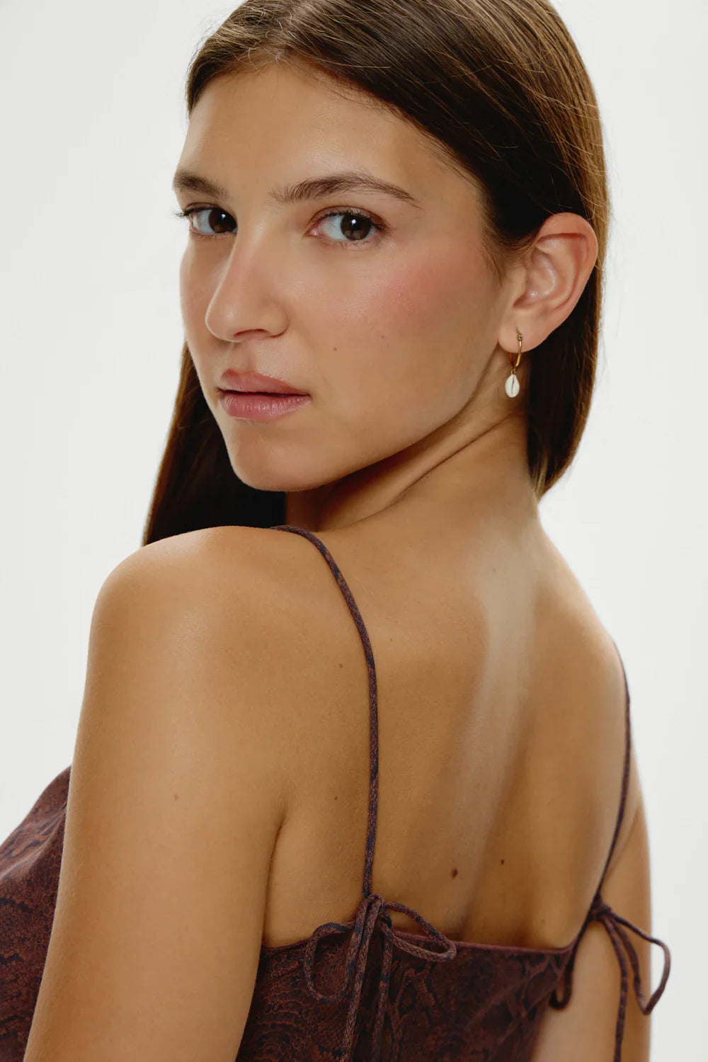 x Réalisation Par Luz Mini Slip Dress Python