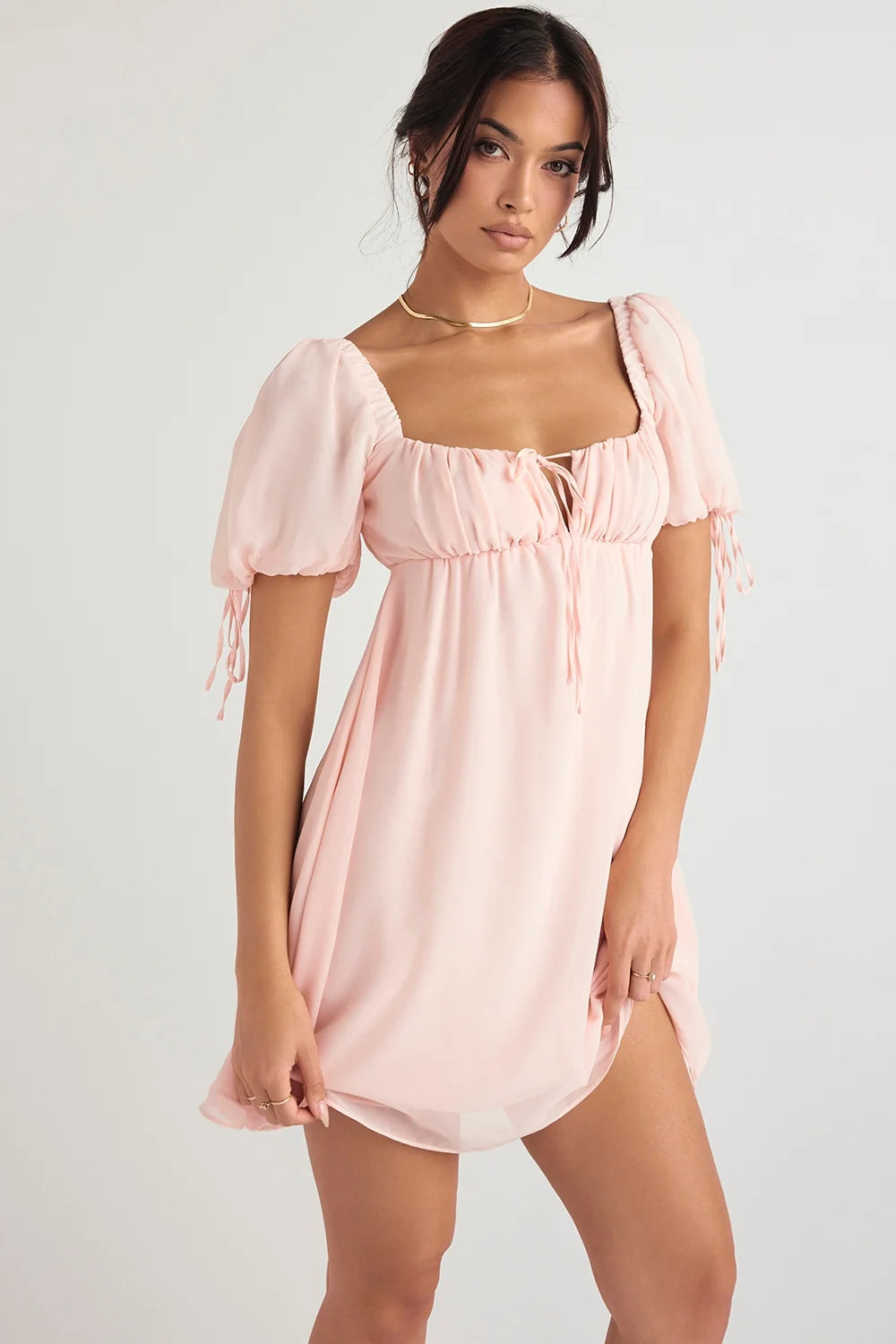 pink quartz mini dress sale
