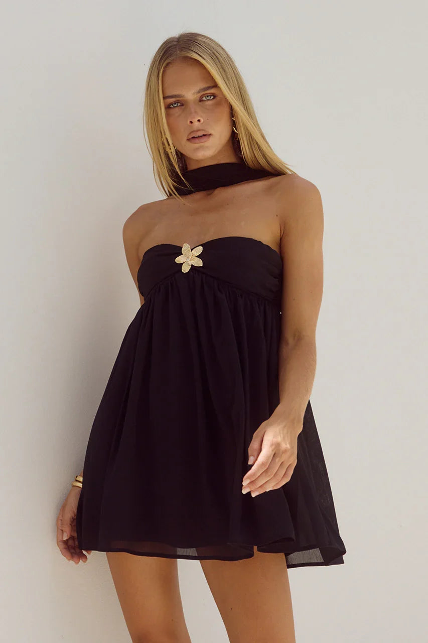 HAVEN MINI DRESS BLACK