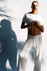 Mellow Knit Pants White