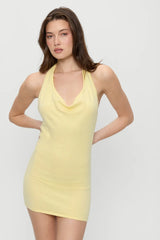 Moon Cloud Knit Mini Dress Buttercream