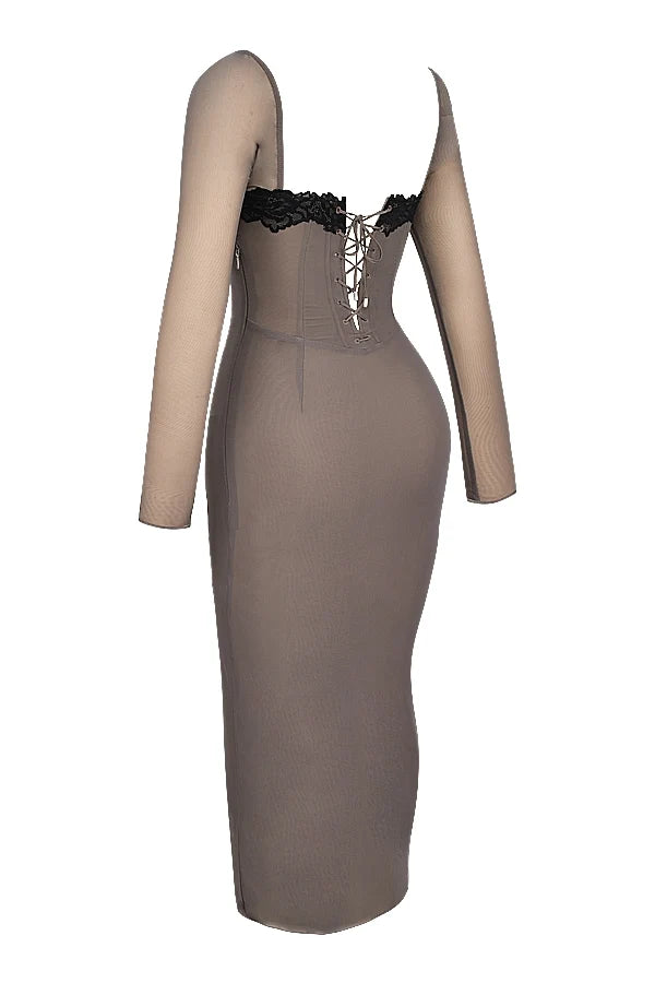 smoke corset dress