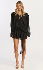 Lioness Elements Mini Dress In Noir