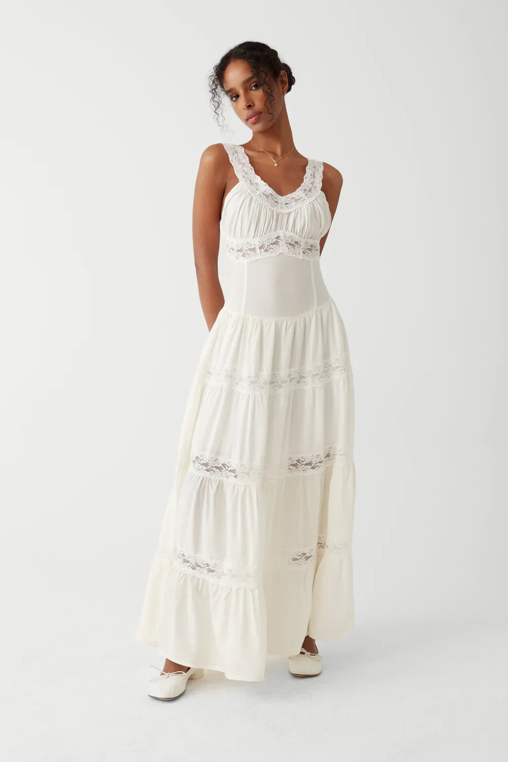 Dakota Maxi Dress White