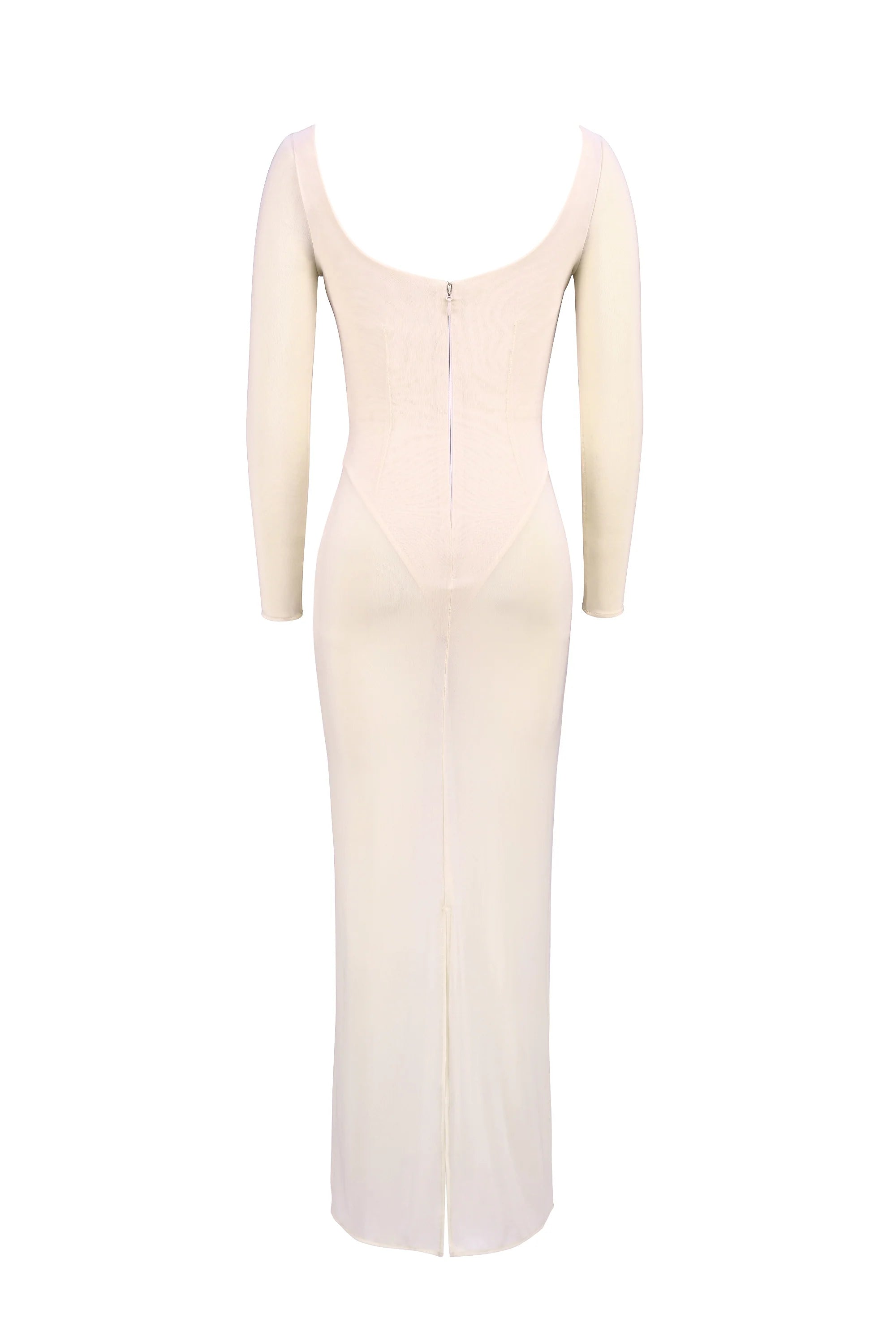 blush mesh maxi dress with bodysuit