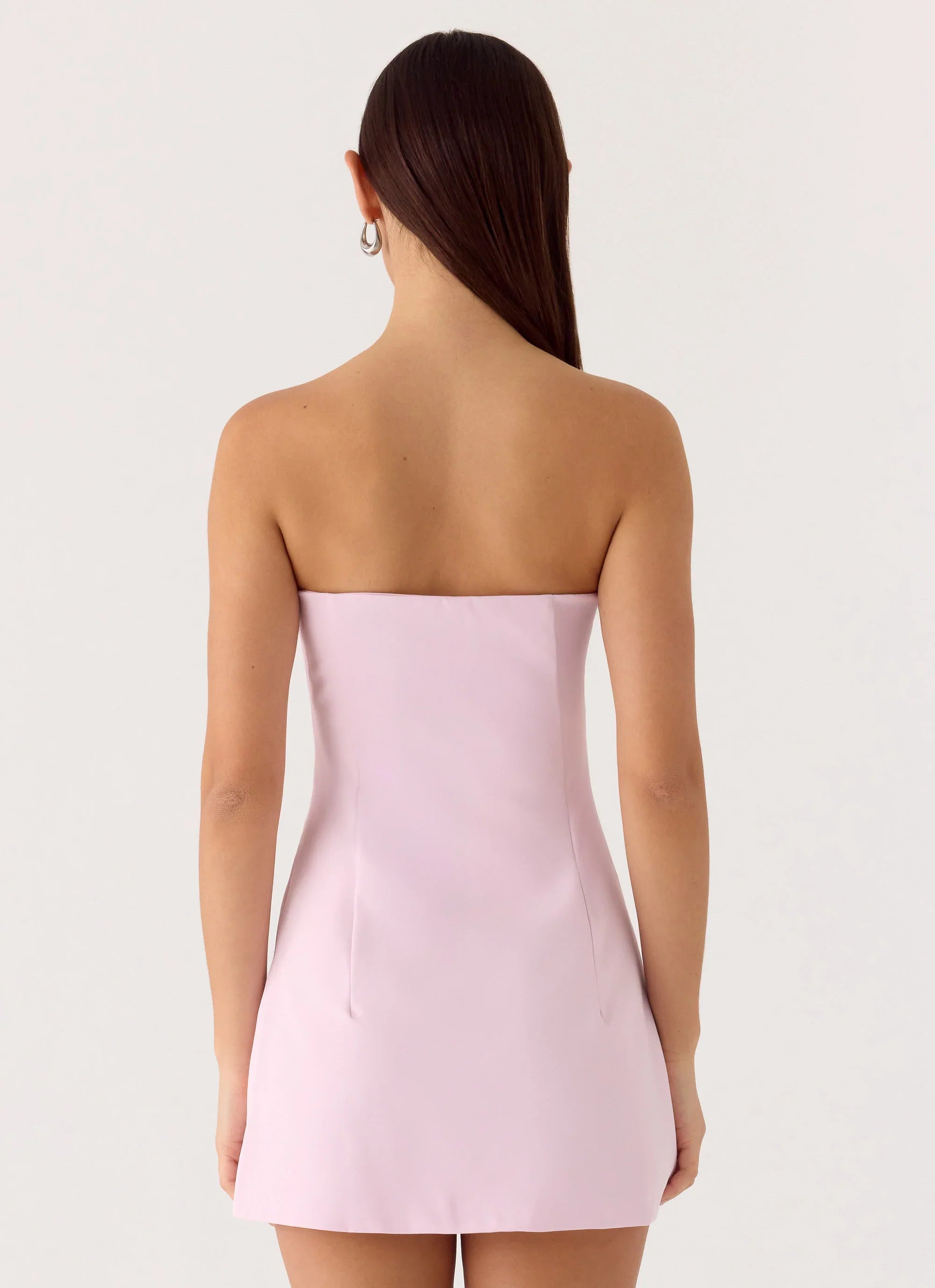 Della Strapless Mini Dress Pink
