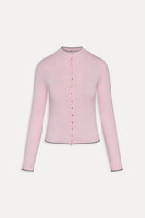 Leo Knit Button Up Cardigan Rosette