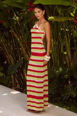 AKAYLA MAXI DRESS RED MULTI