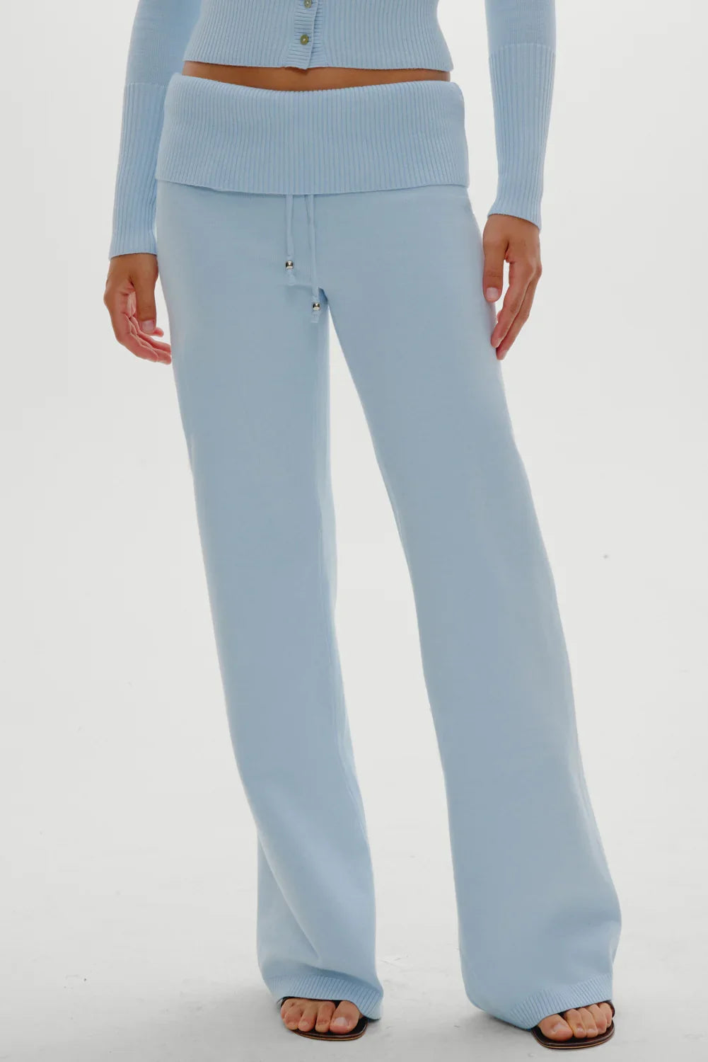 Dawson Knit Fold Over Pants Daydream