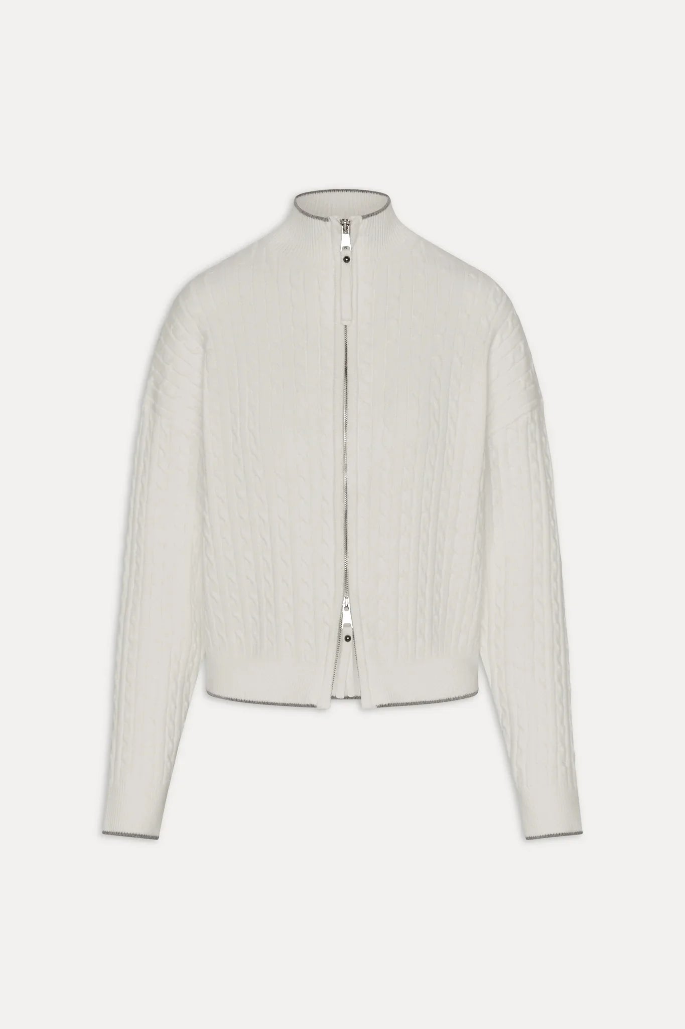 Bea Cloud Knit Zip Up Sweater Honeymoon