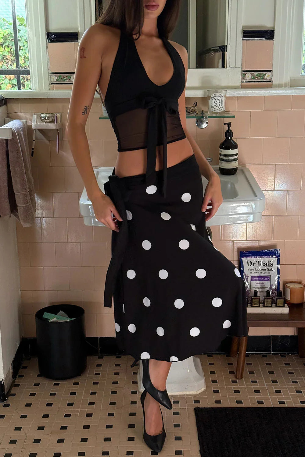 May Midi Skirt Paris At Midnight