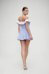 Lilah Striped Mini Dres Midnight Stripe