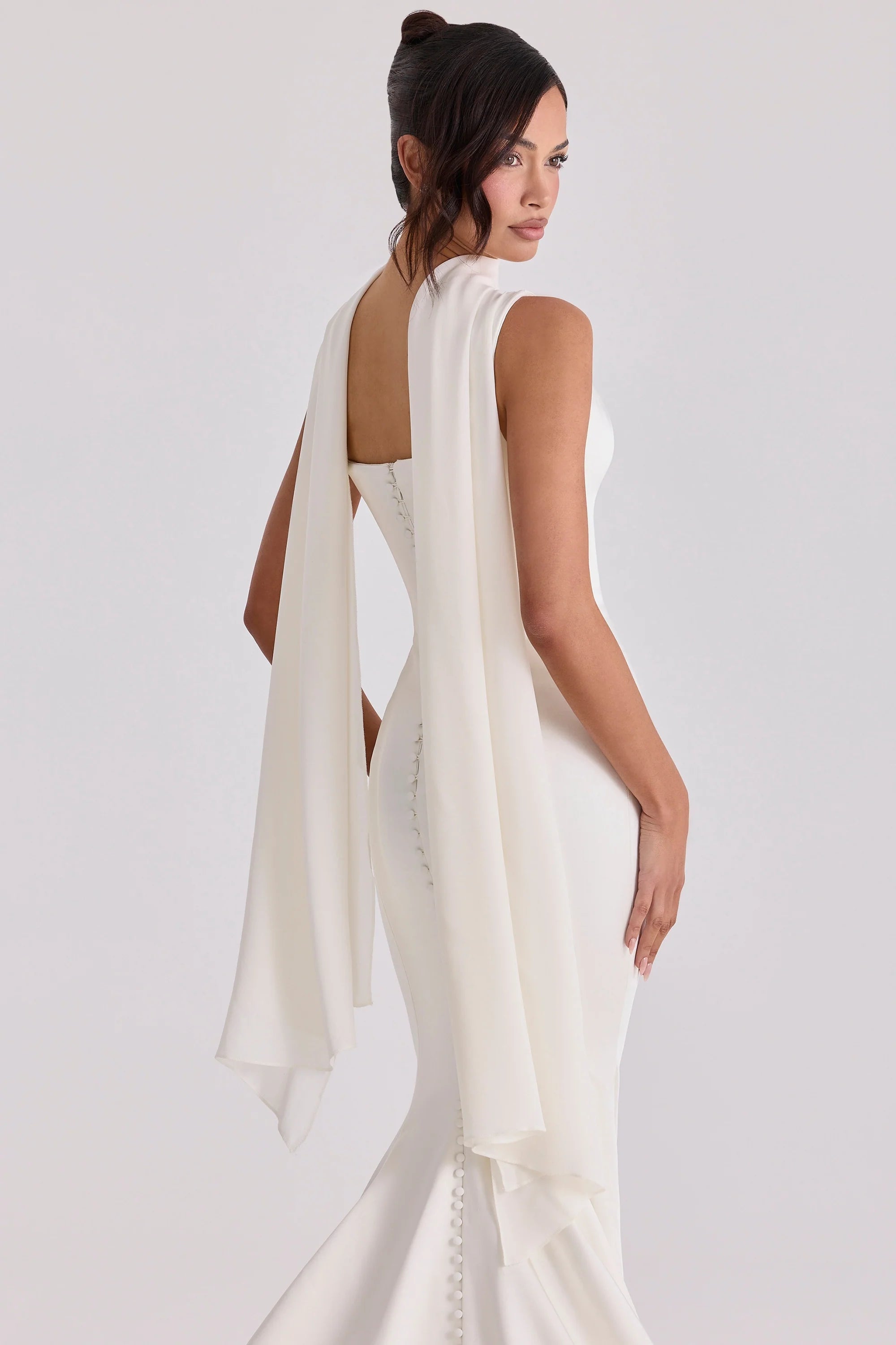 ivory pure silk shawl