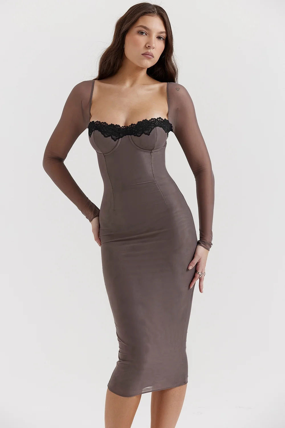 smoke corset dress