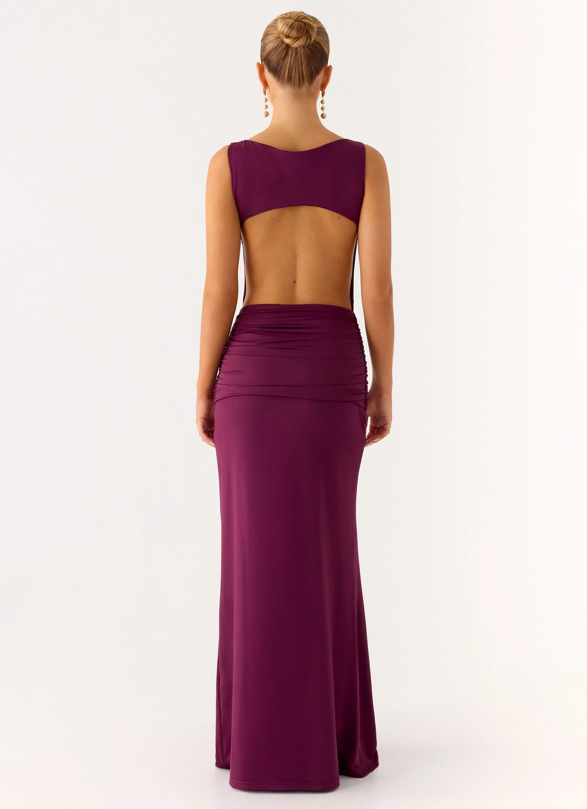 Fault Line Maxi Dress Plum