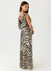 Mernas Maxi Dress Zebra