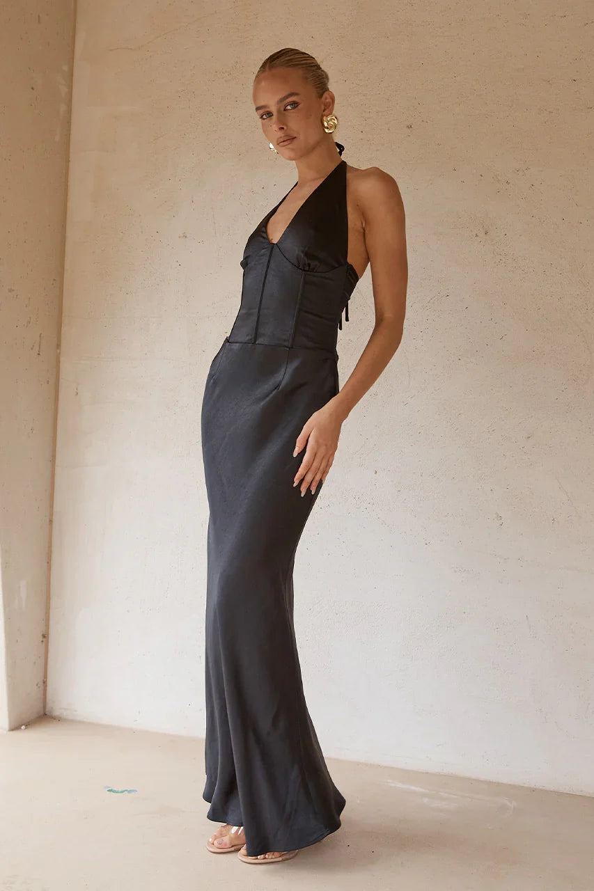 ASADA MAXI DRESS BLACK