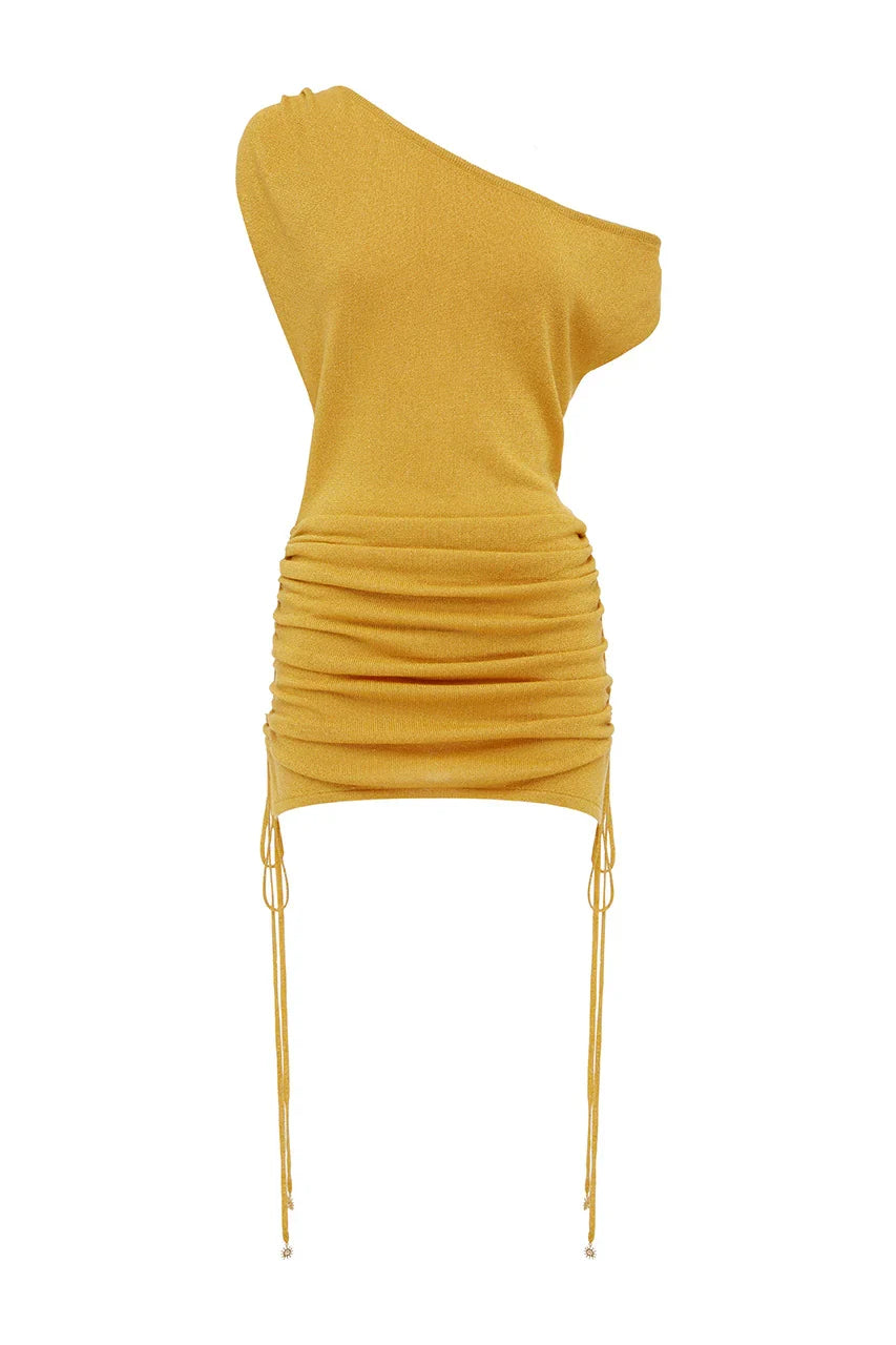 KELSA ONE SHOULDER MINI DRESS MANGO