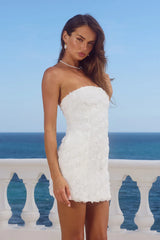 ROSALINE MINI DRESS WHITE