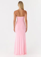 Iroha Strapless Maxi Dress Pink