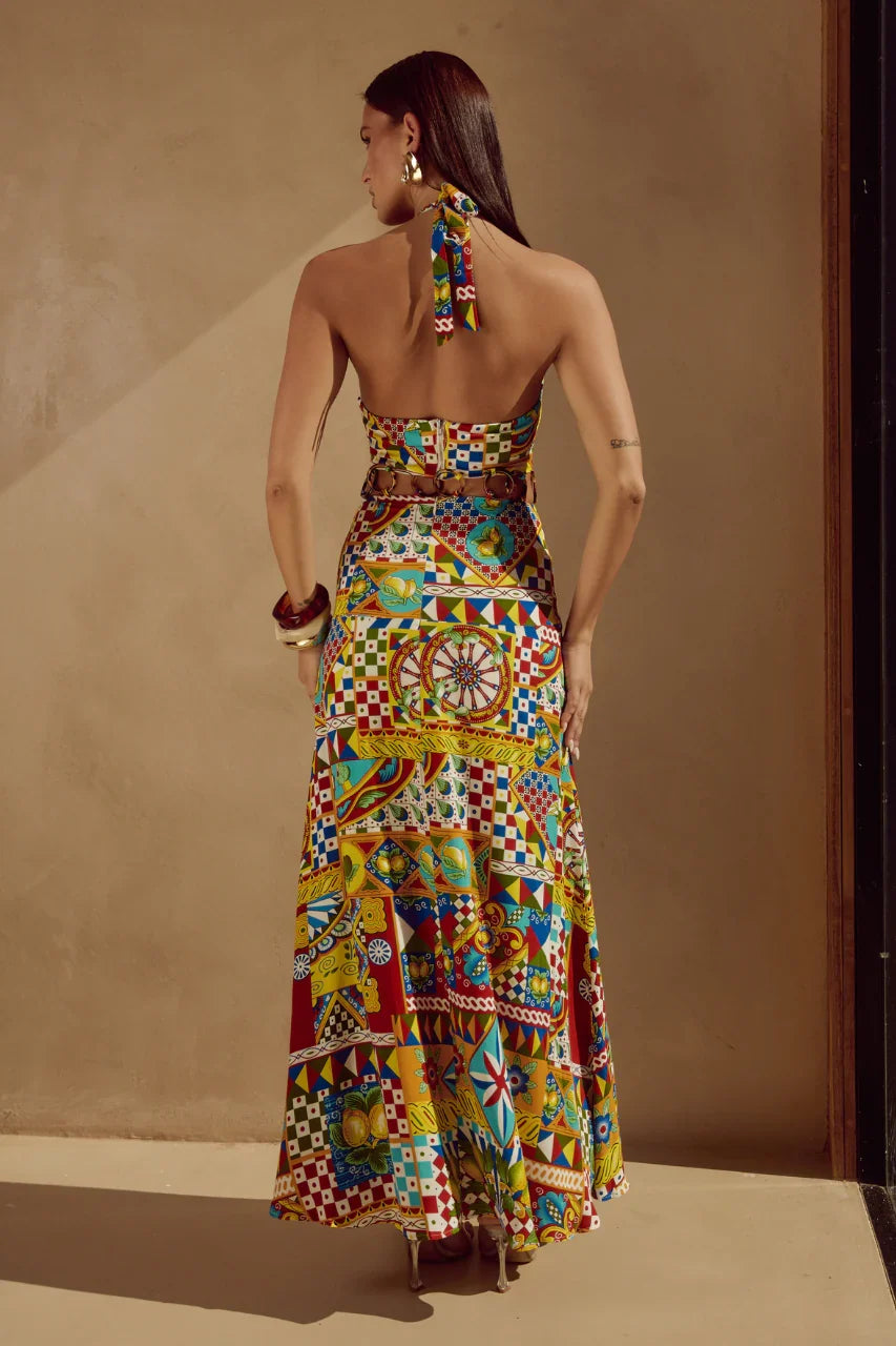 VENUS MAXI DRESS PHAEDRA PRINT