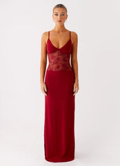 Envy Maxi Dress Maroon