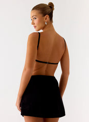 Play With Fire Mini Dress Black
