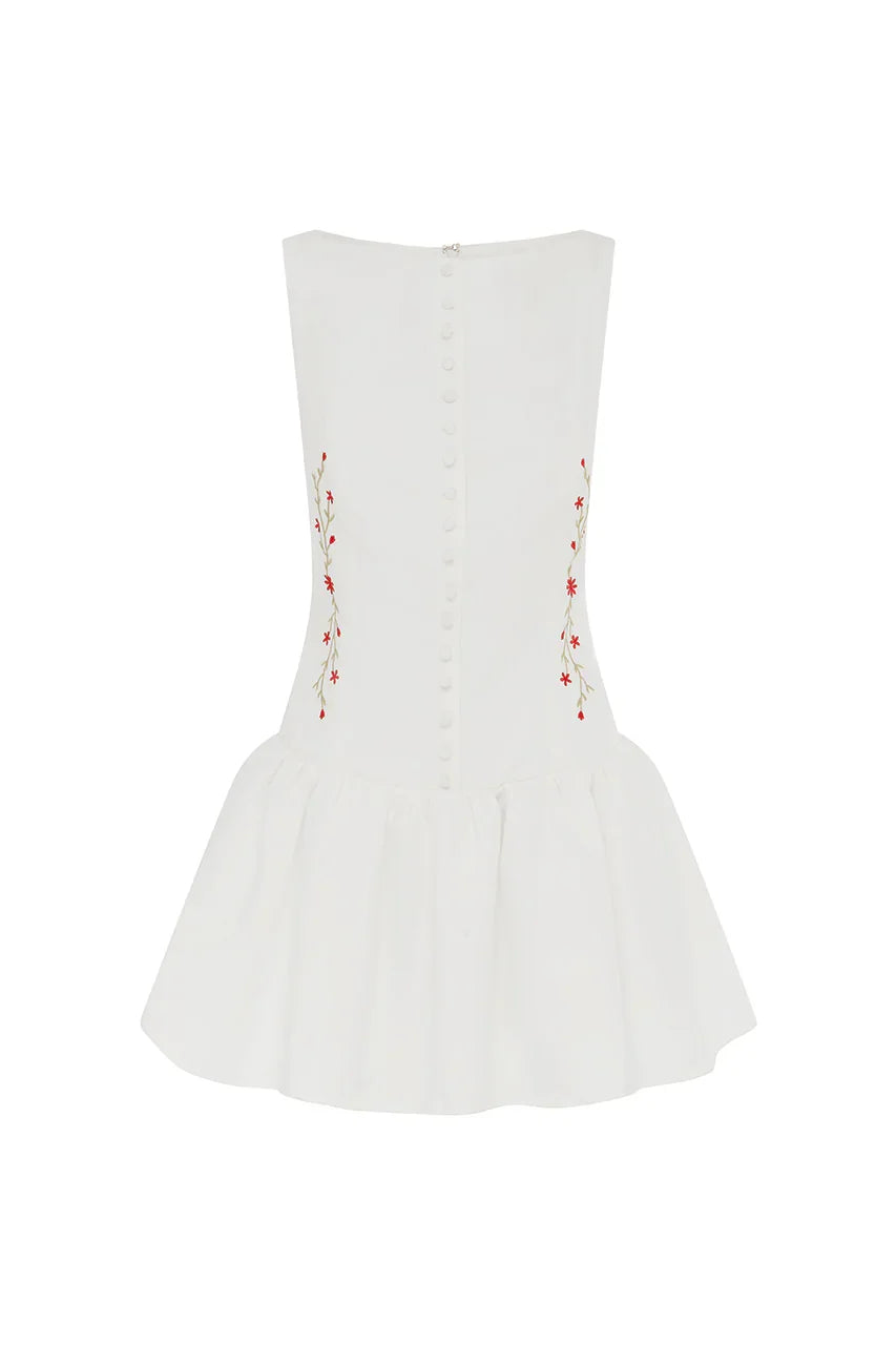 NEVAH MINI DRESS WHITE