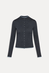 Leo Knit Button Up Cardigan Stone