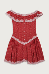 Charli Mini Dress Scarlet Dot