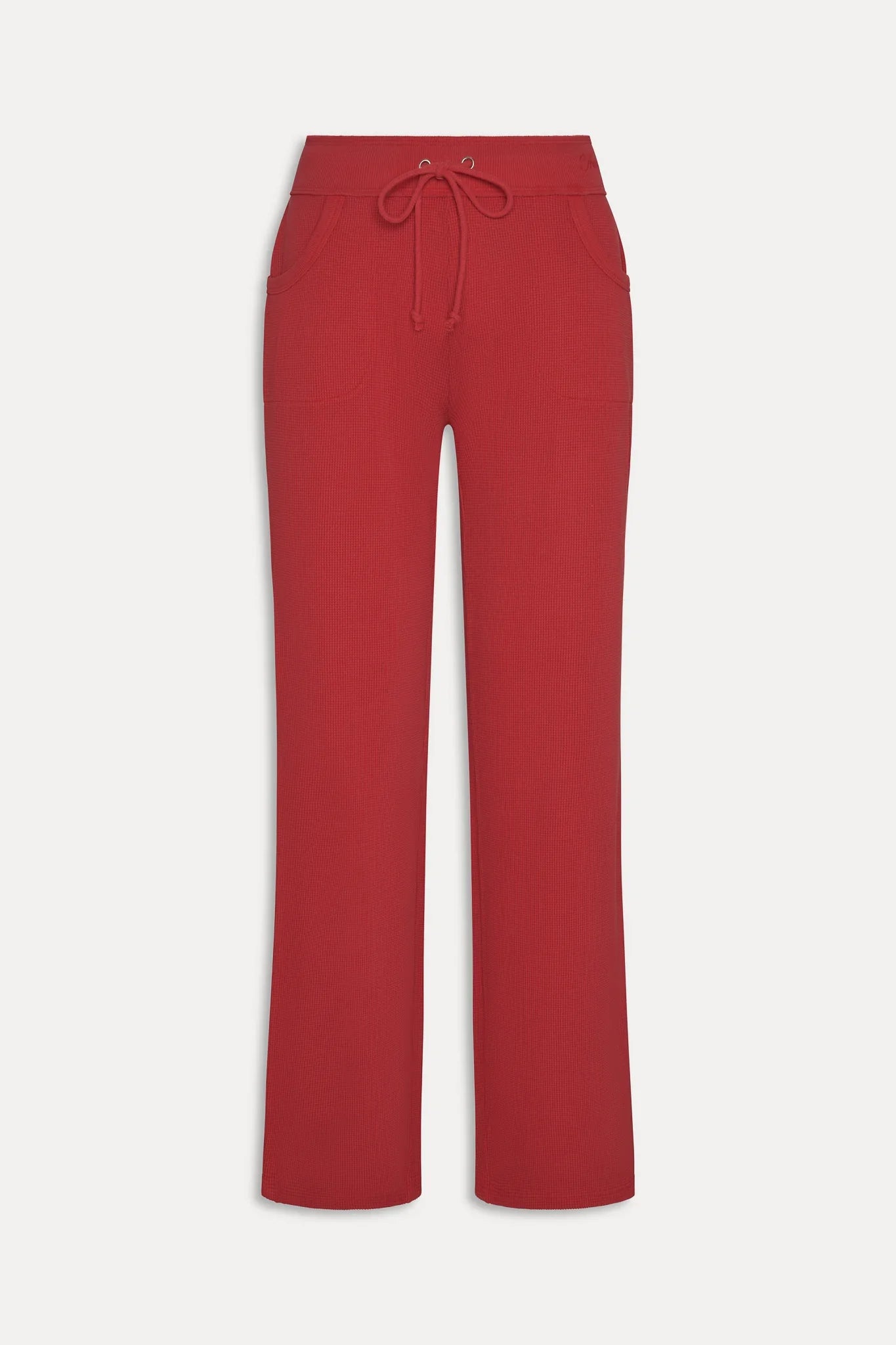 Emma Thermal Low Rise Pants Strawberry Red