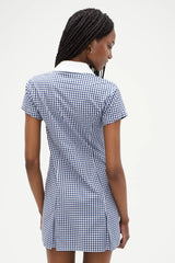 Garden Gingham Mini Dress Seaside Gingham