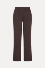 Emma Thermal Low Rise Pants Walnut