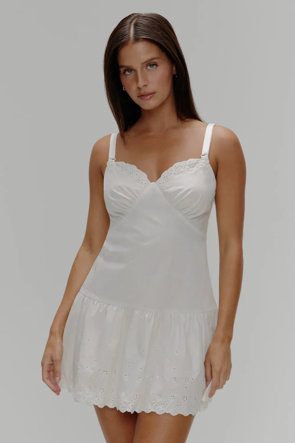 Willa Cotton Mini Dress Spring Cloud