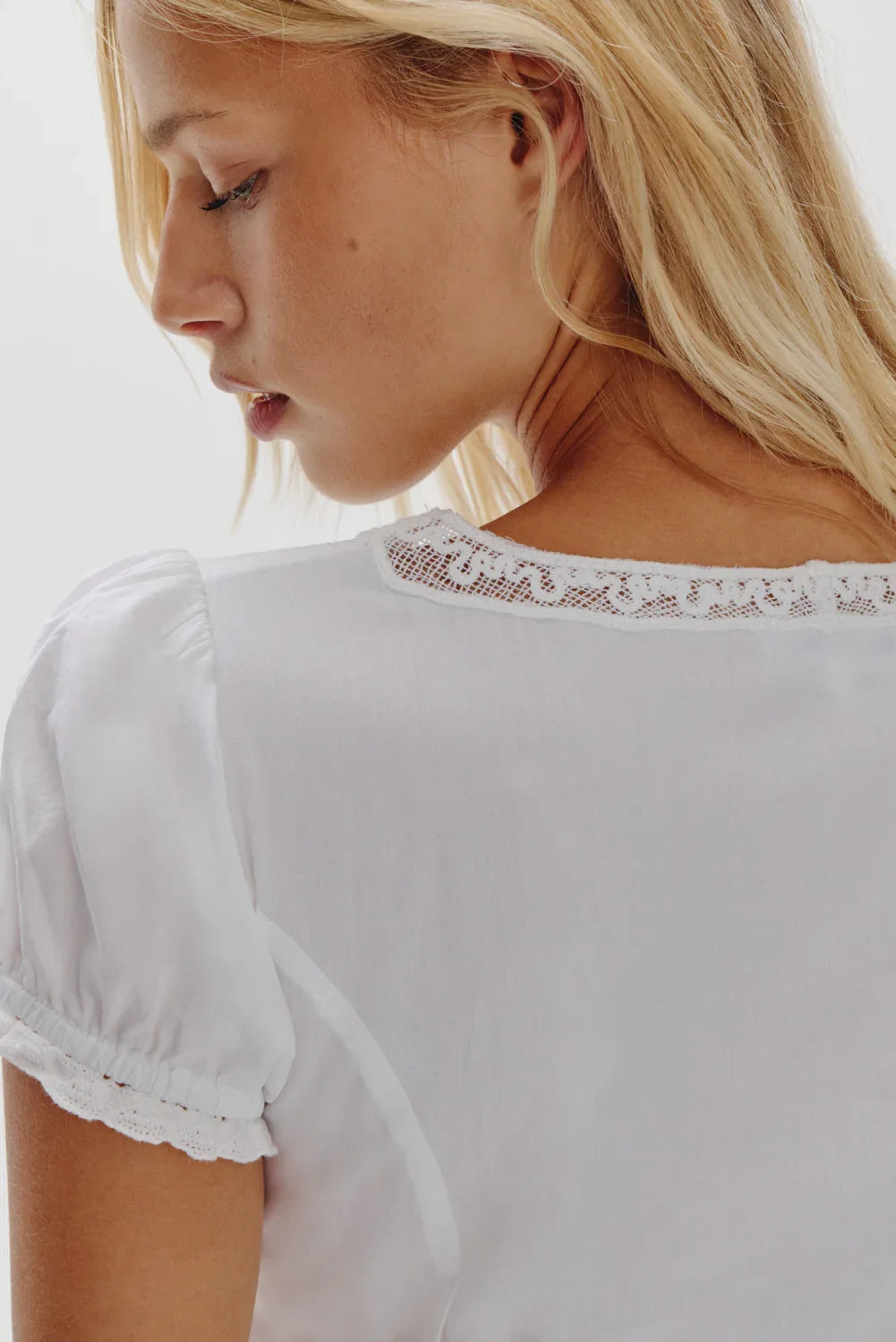 Ivy Cotton Mini Dress White