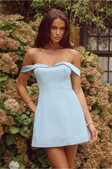 EBONY MINI DRESS LIGHT BLUE