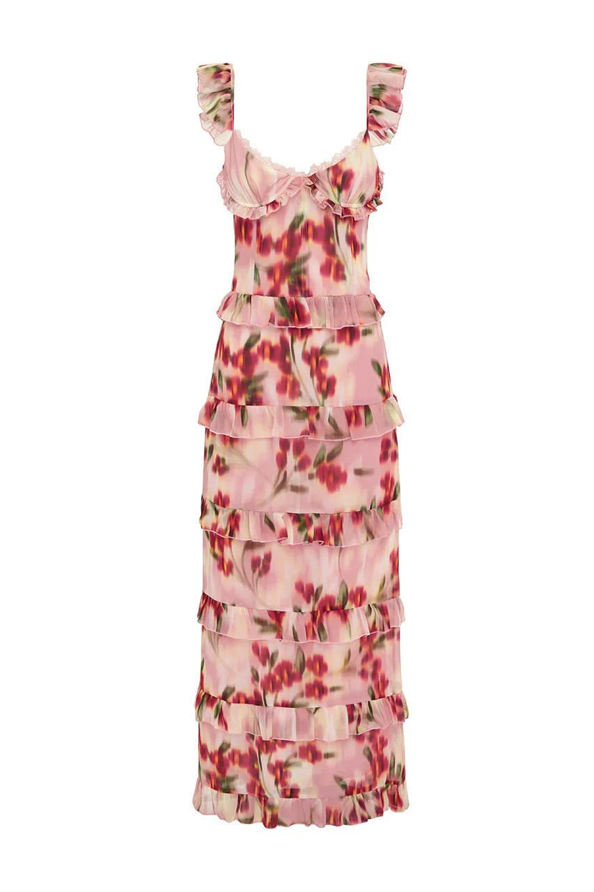MELVINA MAXI DRESS MILLA PRINT