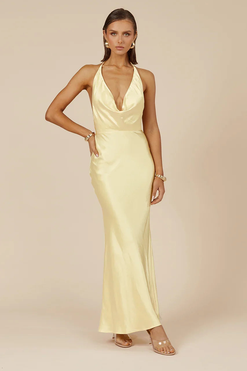 POSEY MAXI DRESS LEMON